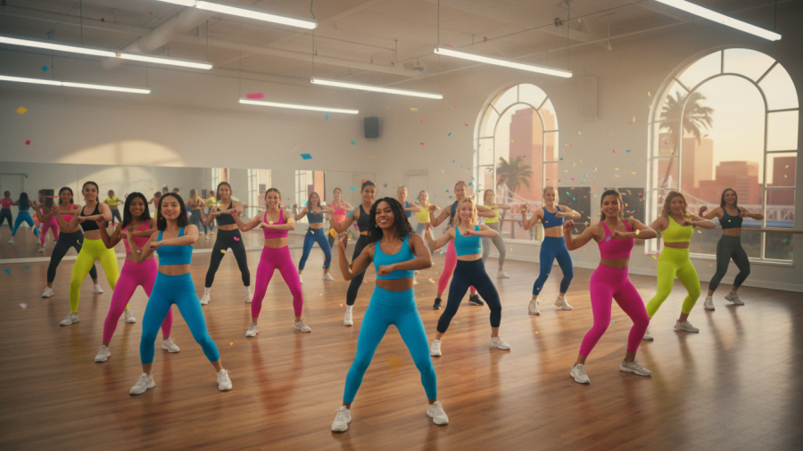 Energetic dance fitness classes at Step 1 Dance & Fitness in Sacramento.