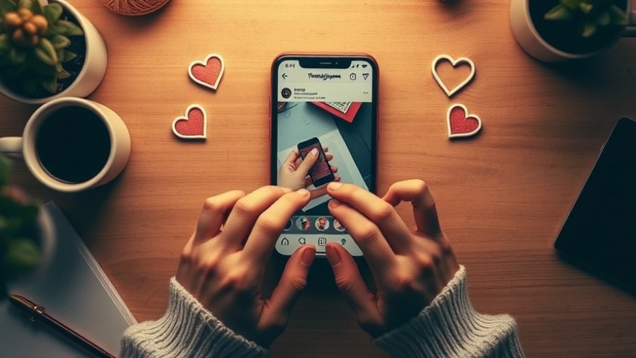 Cozy workspace showcasing Instagram marketing strategies with engaging content.