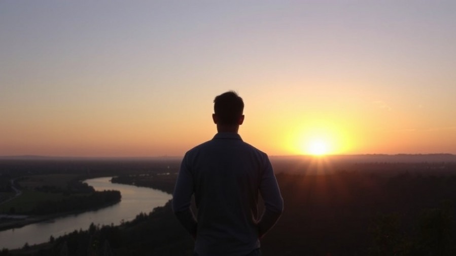 Reflect on emotional wellness at sunset by the Sacramento River.