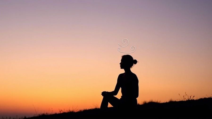 Serene silhouette of a person at dawn, embodying body benefits of fasting.