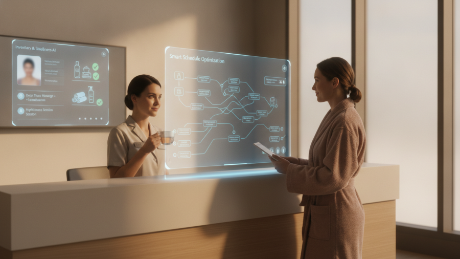AI tools for spa owners enhance the human experience by automating tasks.