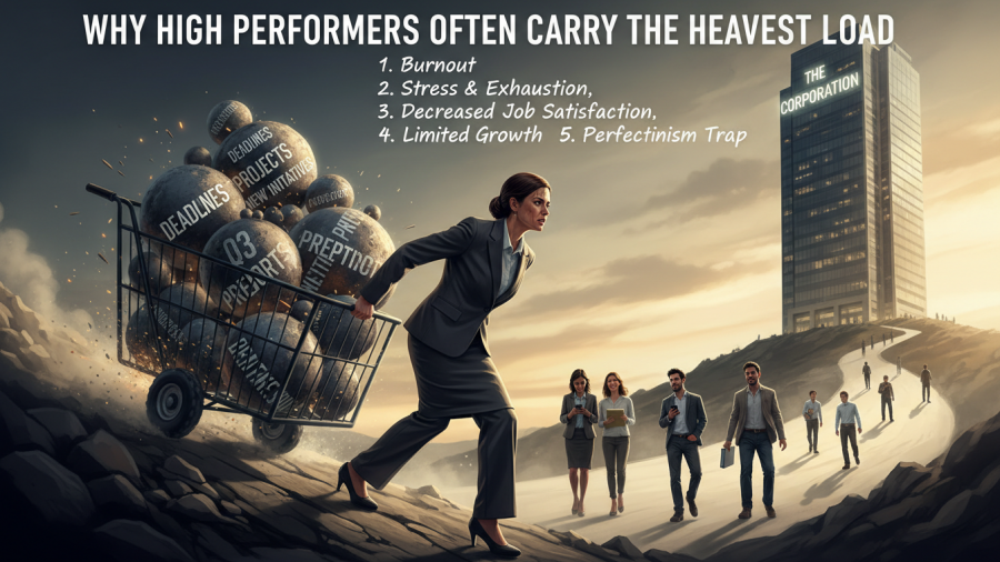 High performers balancing pressure management strategies for wellness business growth.