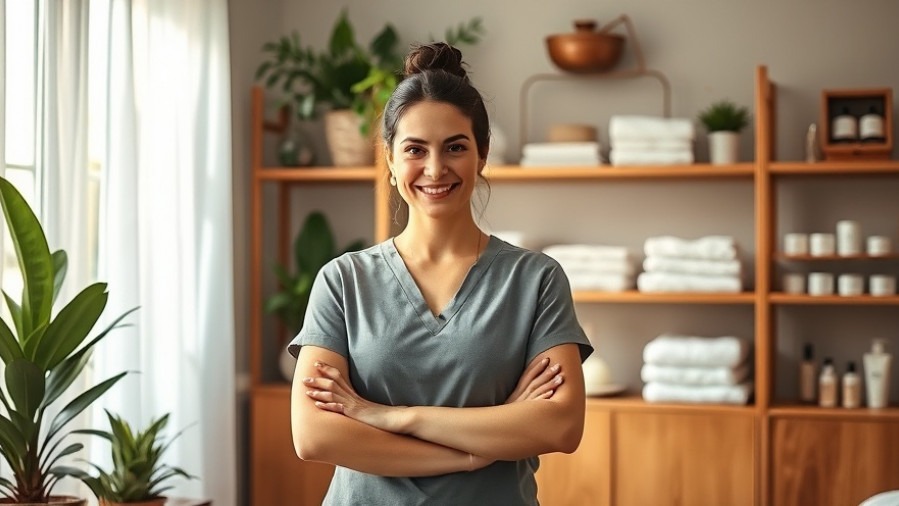 Esthetician in spa, showcasing skin microbiome education and probiotic skincare benefits.