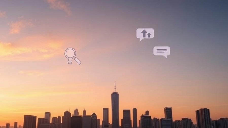 Serene city skyline at sunset symbolizing B2B SEO insights and organic search B2B opportunities.