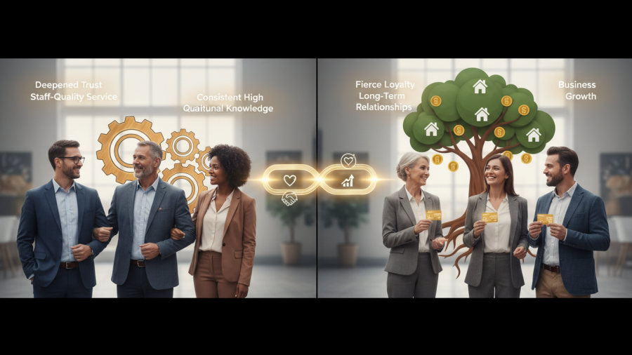 Staff stability boosts spa client retention strategy and improves loyalty.