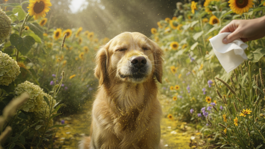 Support your pet's skin barrier health with natural remedies for allergies.