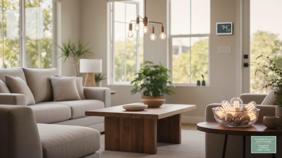 Discover sustainable lighting options for eco-friendly home decor and energy savings.