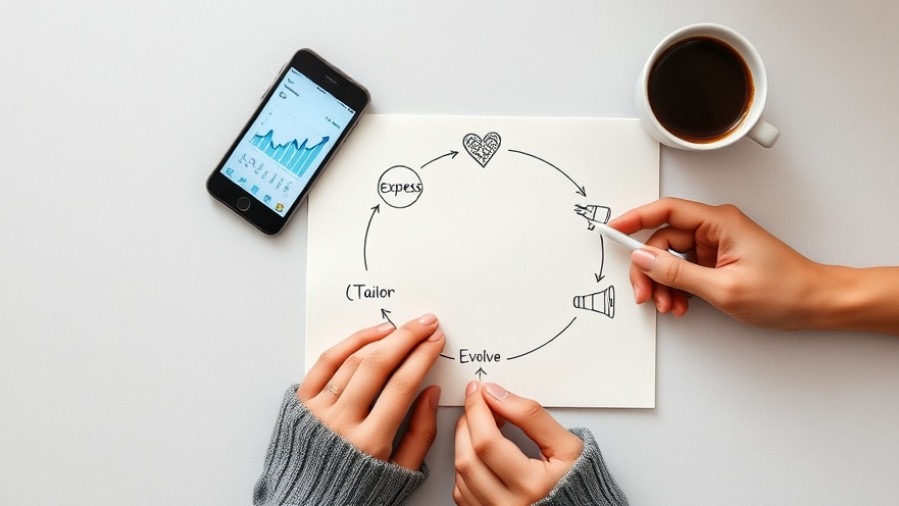 Spa manager sketching AI personalization strategies for customer engagement in wellness.