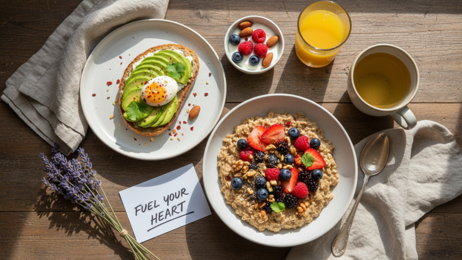 Healthy breakfast ideas for heart health, featuring cardiologist-approved recipes.