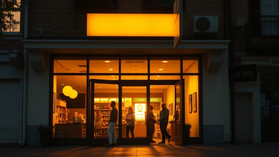 Small business marketing at sunset, showcasing human connection in AI marketing automation.