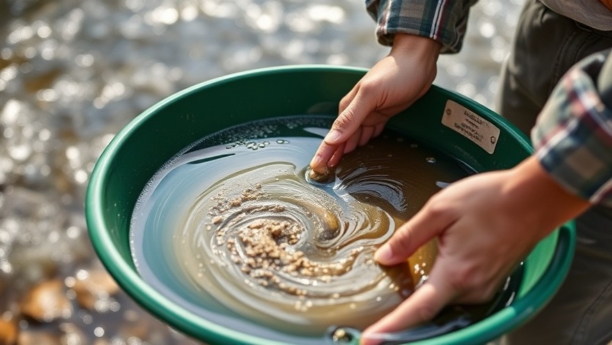 Family friendly recreation at Sailor Park: gold panning on the American River.