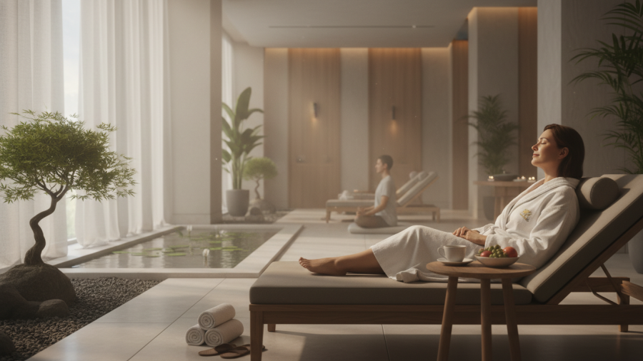 Understanding first time spa guest experience for customer comfort and trust.