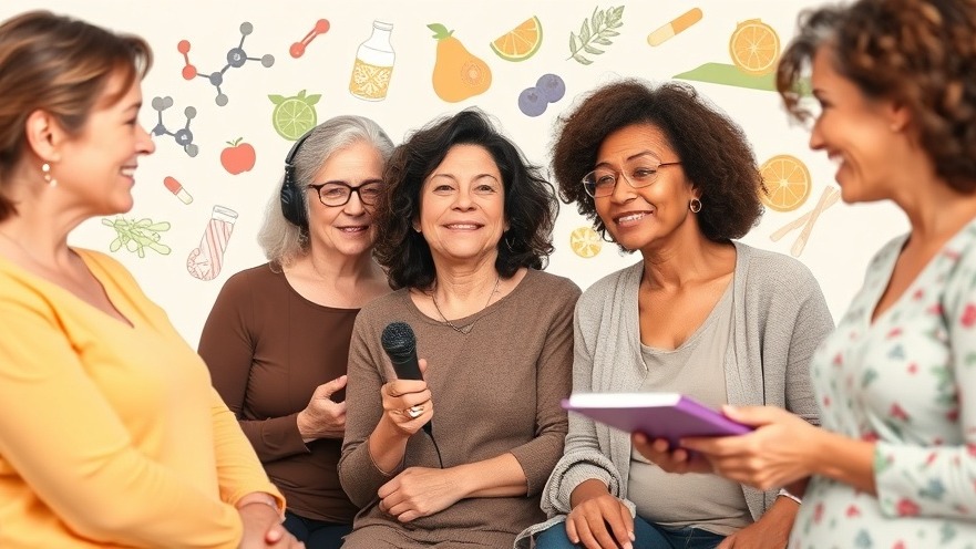 Women discussing menopause symptoms, highlighting testosterone and vaginal estrogen.