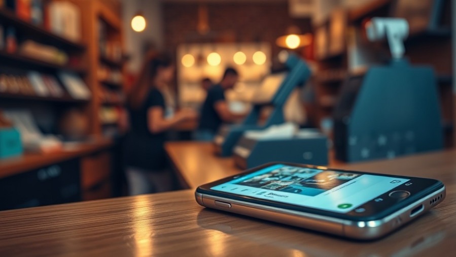 Smartphone showing social media analytics tools for small businesses in retail.