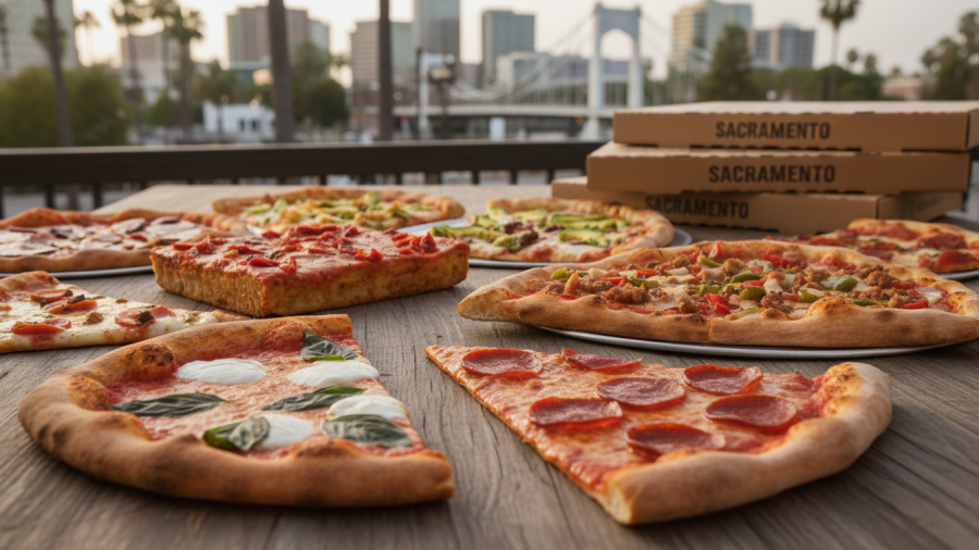 Explore diverse Sacramento pizza styles at local pizzerias during community events.