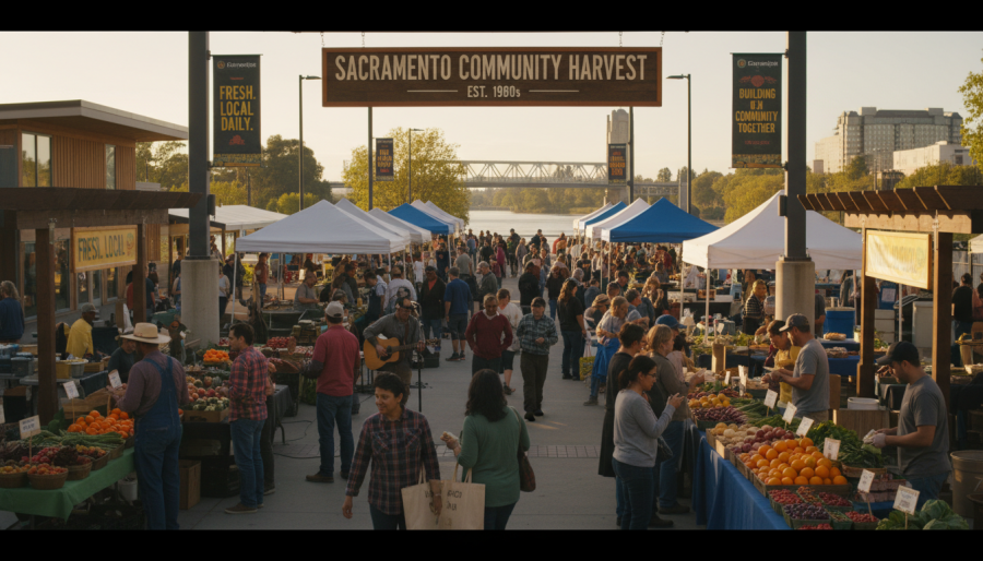 Sacramento farmers markets support community food access and farm to fork culture.