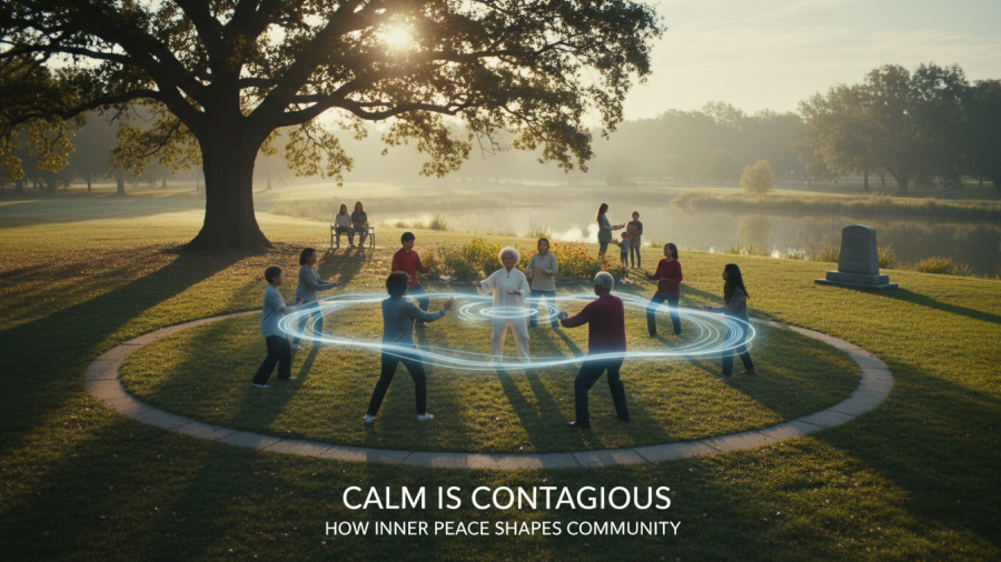 Emotional resilience: Calm is contagious, shaping community through mindfulness practices.