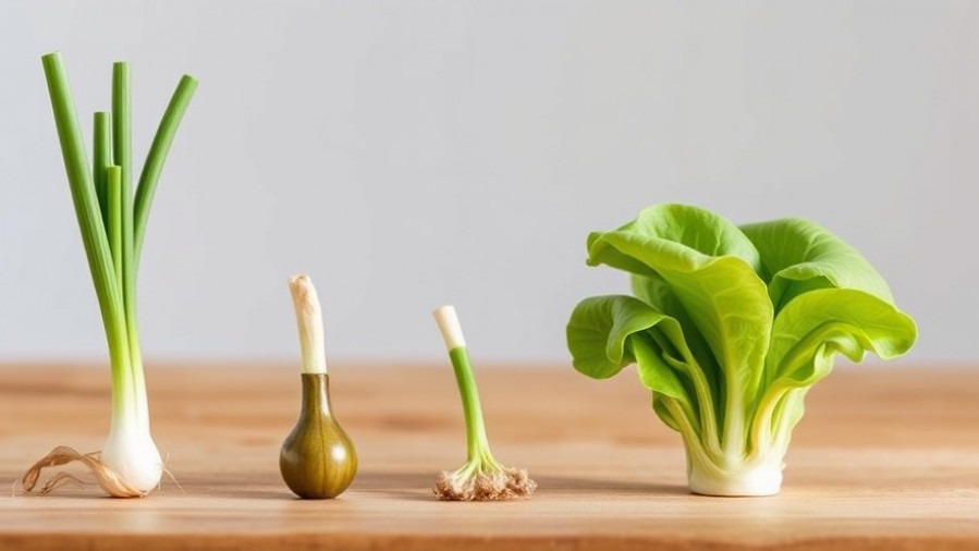 Sustainable living through urban gardening: regrowing vegetables like green onions from scraps.