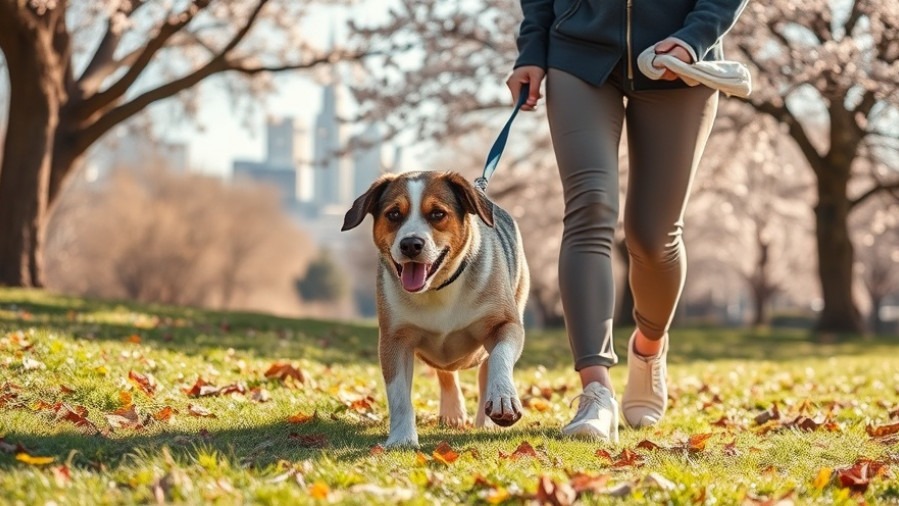 Dog allergy management in spring: owner caring for dog amidst allergens in McKinley Park.