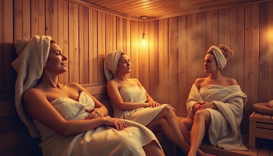 Women enjoying a sauna session, showcasing wellness trends