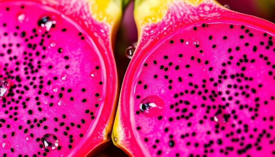 Vibrant dragon fruit cross-sections highlight sleep disruptors.