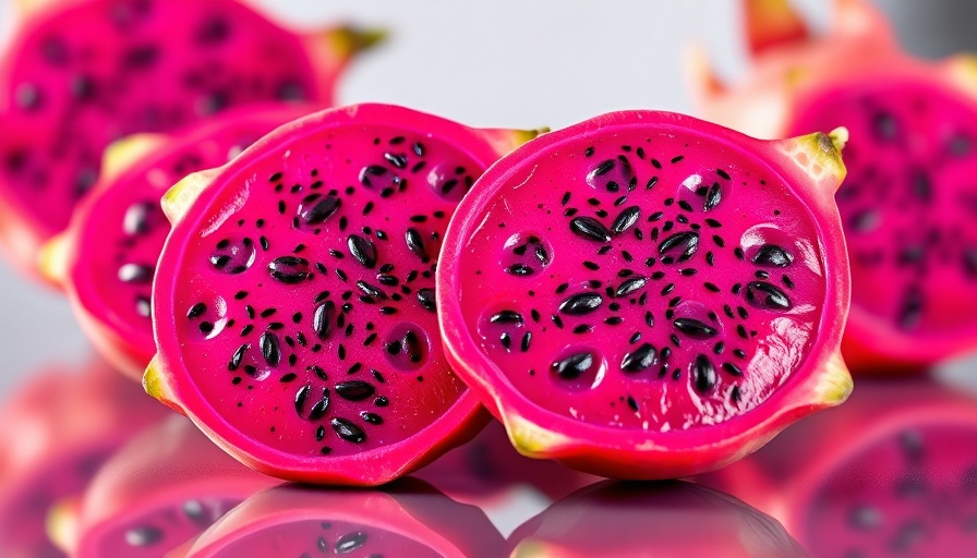 Close-up of dragon fruit slices - sleep-disrupting foods.