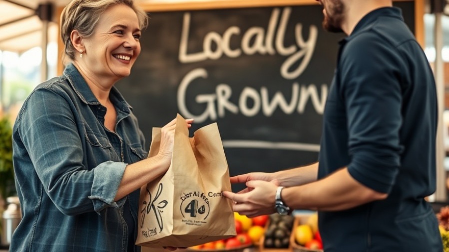 Local market stall showcasing consumer behavior trends in purpose-driven marketing.