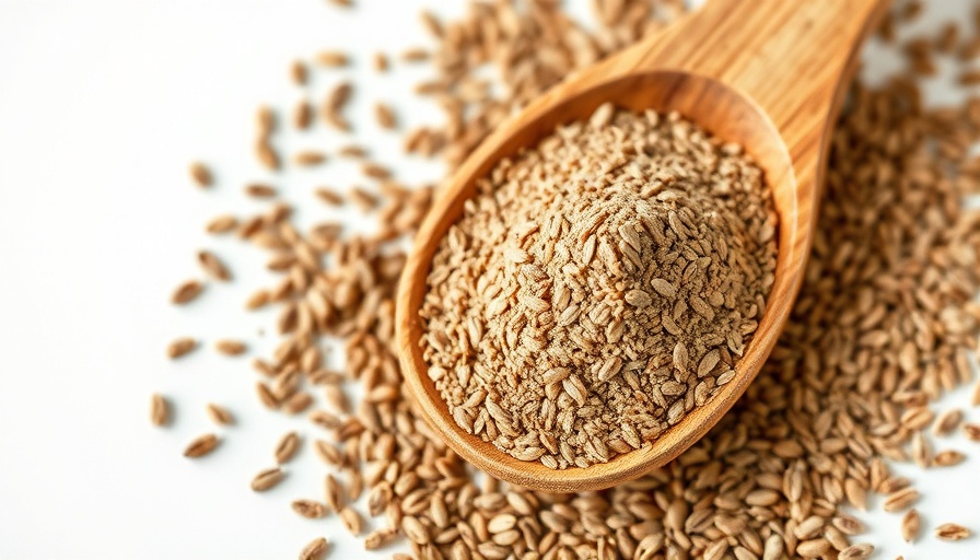 Close-up of flaxseed benefits in a wooden spoon