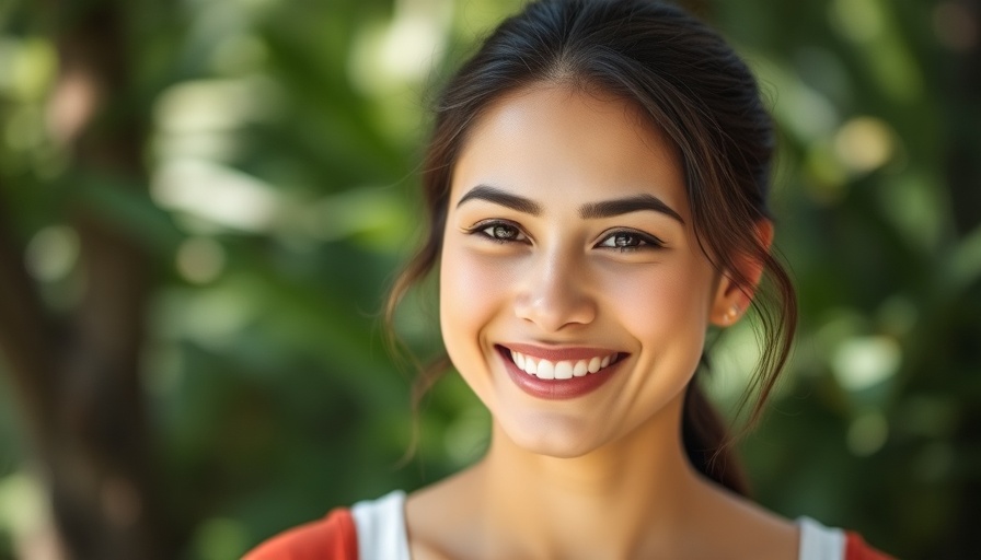 Portrait of a smiling woman outdoors, severance pay concept.