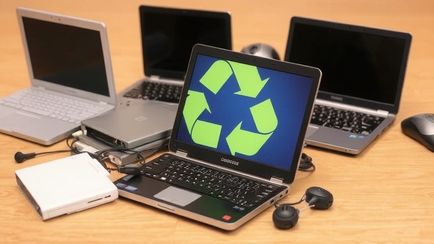 Laptop recycling for responsible recycling and sustainable disposal of electronic waste.