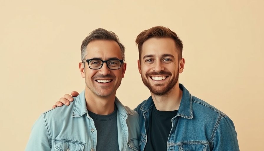 Two smiling men pose for magazine cover, Big Tech Earnings theme.
