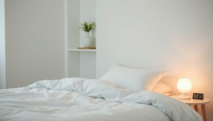 Minimalist bedroom for night owls to wake up early.