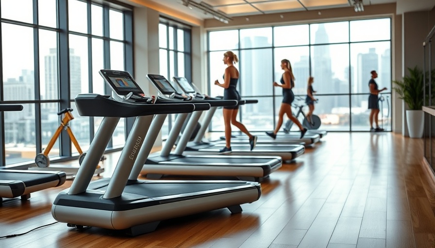 Walking backward benefits depicted in a modern gym with a treadmill.