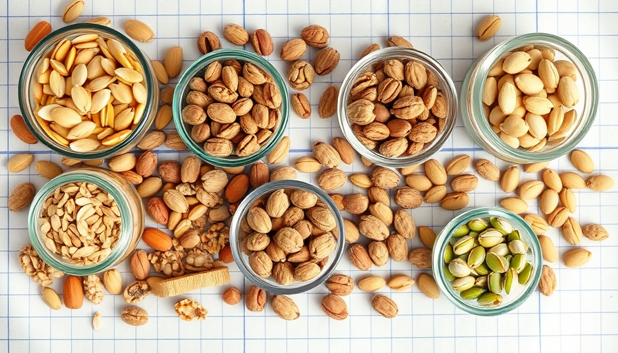 Assorted nuts and seeds beneficial for reducing visceral fat.