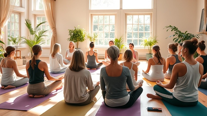 Group wellness session at Gwinganna Lifestyle Retreat, highlighting community wellness initiatives.