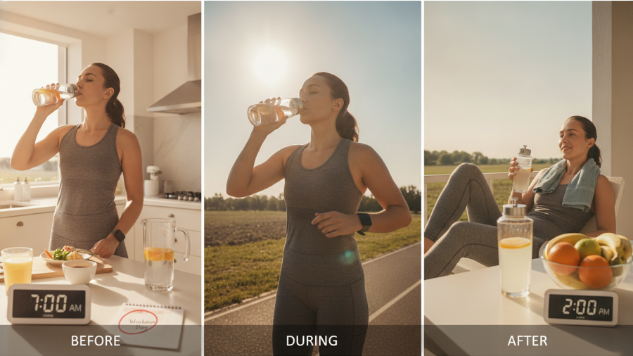 Hydration habits for preventing muscle cramps during workouts