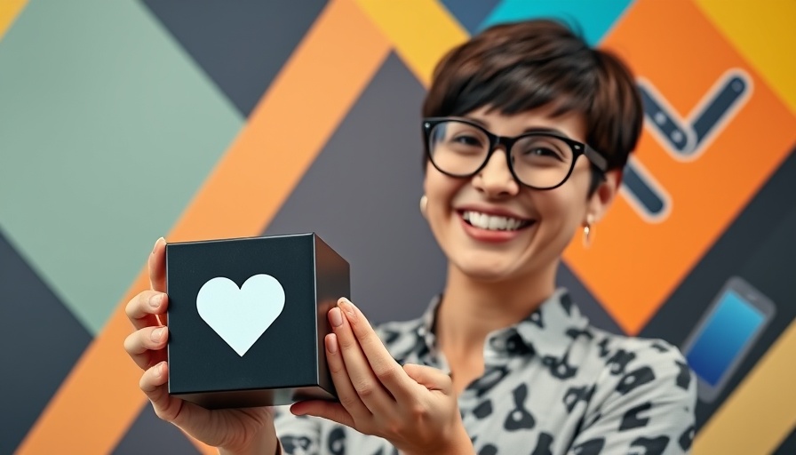 Facebook ads strategy concept with woman and digital icons