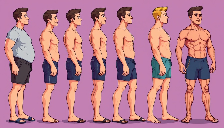 Best Diet for Gut Health: Transformation sequence of weight loss and muscle gain.