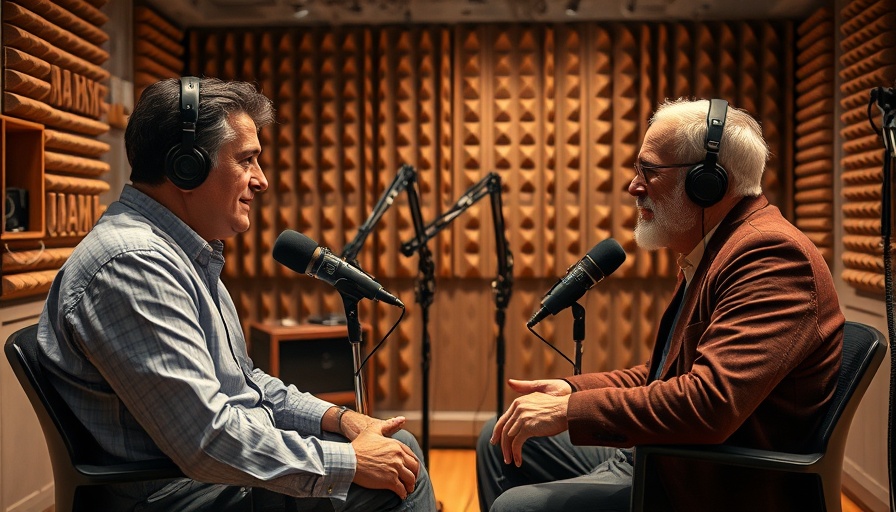 Discussion on What Really Causes Aging in podcast studio.