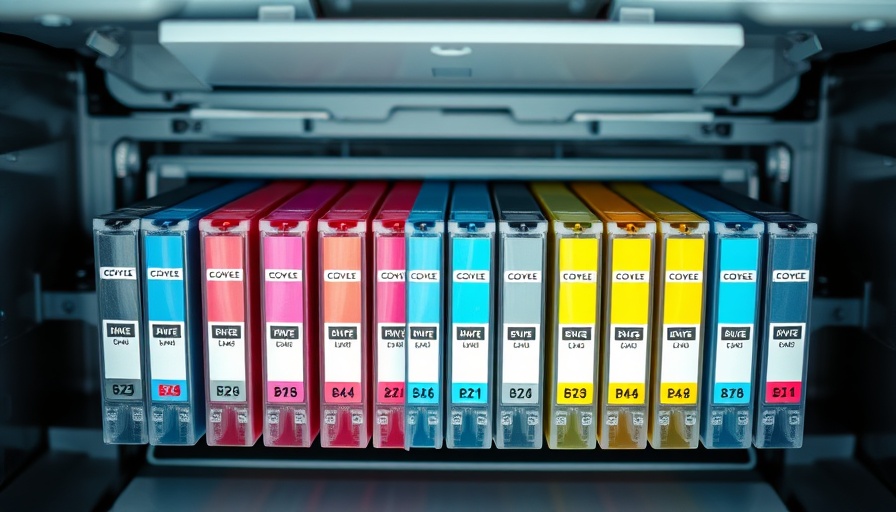 Recycle Ink Cartridges Sacramento: vibrant cartridges in printer