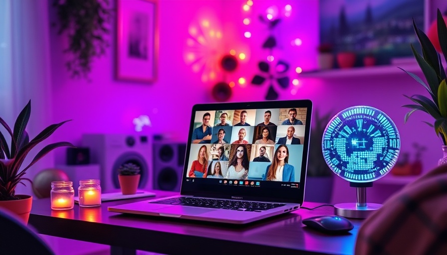Buffer Team of Creators on video call in a colorful home office.