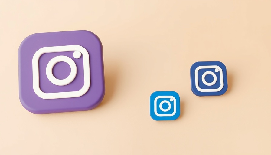 3D Instagram logos in minimalist style, showcasing branding.