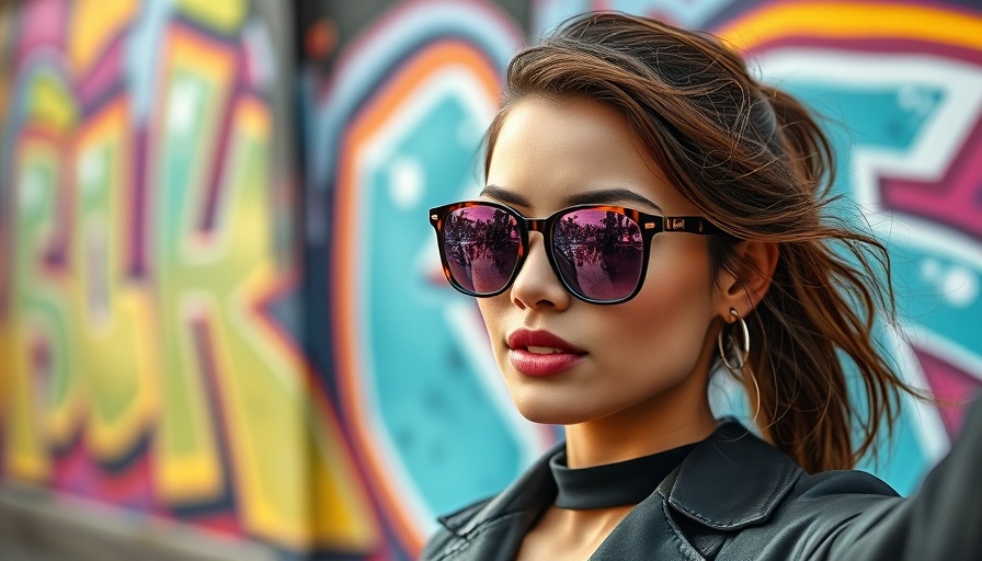 Modern woman taking selfie in front of graffiti, Instagram image sizes 2025