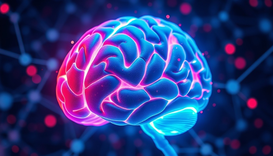 Illustration of sugar's impact on brain health in contrasting colors.
