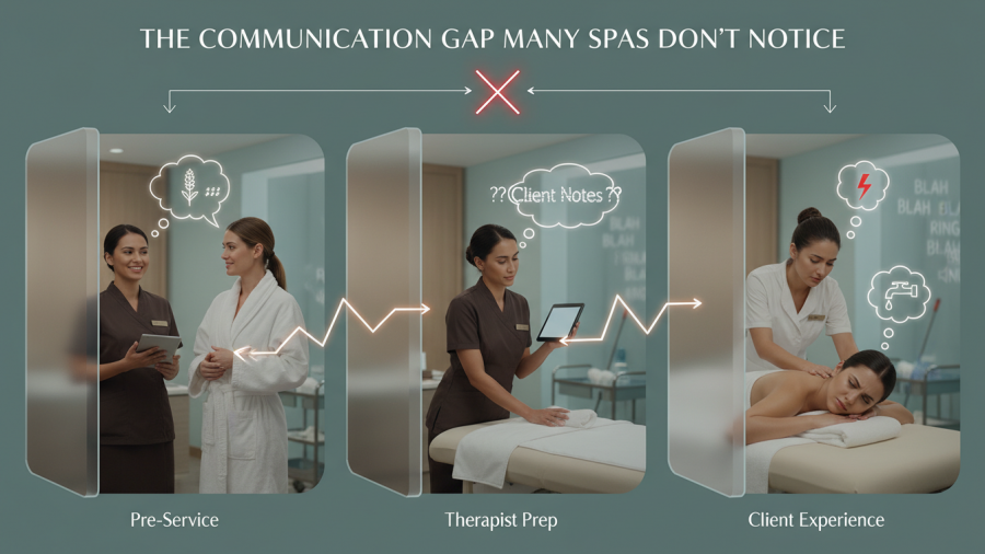 Understanding the communication gap in spas for better customer experience.