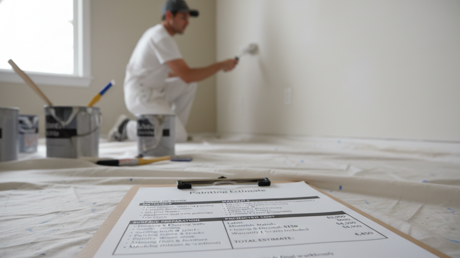 Essential elements of a professional paint quote checklist for homeowners.
