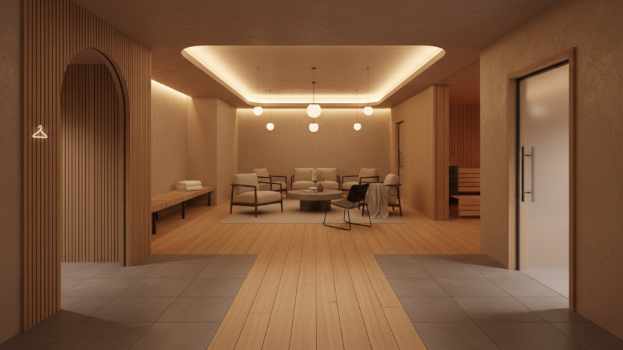 Explore the first time bathhouse experience in Portland's serene layout.