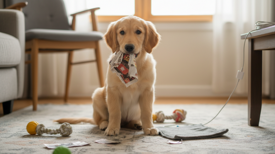 Essential dog training tips for managing your playful puppy's habits.