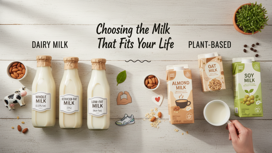 Choosing the perfect milk for your lifestyle and dietary needs.