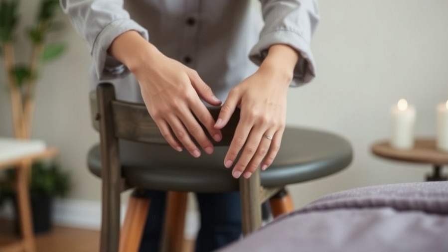 Therapist adjusting chair for luxury spa personalization and high touch spa service.